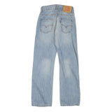 LEVI'S Womens Blue Regular Straight Denim Light W23 L25 Zip Jeans Casual