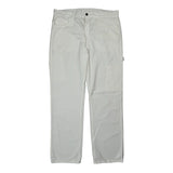 Dickies Carpenter Pants - 36W 34L White Polyester Blend