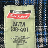 Dickies Checked Flannel Shirt - Medium Blue Cotton