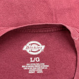 Dickies T-Shirt - Large Red Cotton
