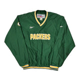 Packers Reebok Nfl Windbreaker - Medium Green Polyester