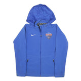 NIKE Womens Blue Zip Jacket XS Polyester Blend Tennessee Soccer Club Hooded