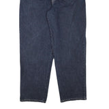 TRACK Mens Relaxed Blue Denim Jeans W38 L30 Zip Cotton Blend Casual Comfort