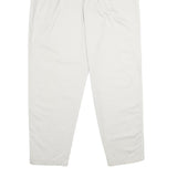 LEE Womens Cotton Blend White Classic Straight Trousers W30 L32 Zip Closure