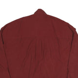 ZARA Womens Maroon Basic Long Sleeve V-Neck Top XS Lightweight