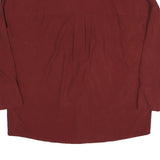 ZARA Womens Maroon Basic Long Sleeve V-Neck Top XS Lightweight