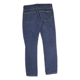 CARHARTT WIP Mens Regular Denim Jeans Blue W32 L32 Casual Zip Pocket