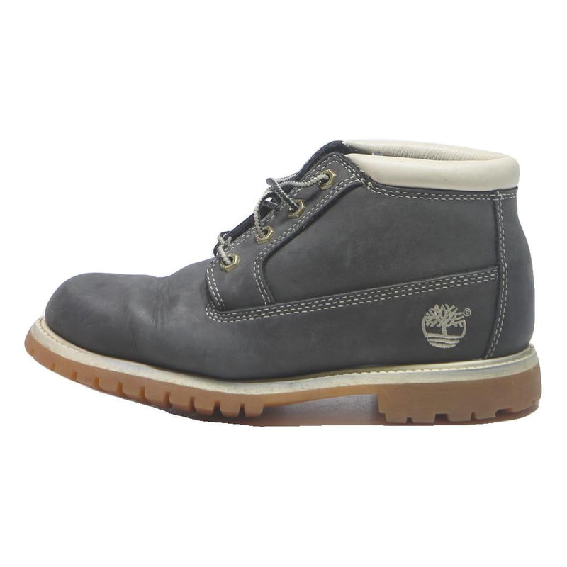 TIMBERLAND Womens Grey Leather Ankle Boots UK 6 Durable Comfortable Outdoor