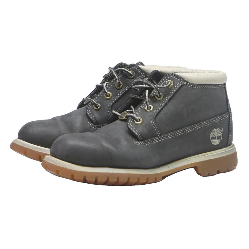 TIMBERLAND Womens Grey Leather Ankle Boots UK 6 Durable Comfortable Outdoor