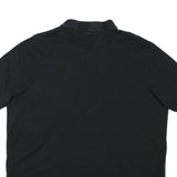 POLO RALPH LAUREN Mens Black & Yellow Short Sleeve Plain L Cotton Blend Polo