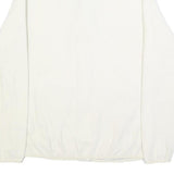 THE NORTH FACE Womens White Jacket L Polyester Zip Plain Warm Lightweight