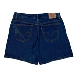 550 Levis Denim Shorts - 34W UK 16 Blue Denim