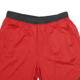 ADIDAS Mens Red Casual Shorts L W30 Polyester Blend Comfortable Fit