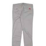 DICKIES Womens Slim Beige Cotton Blend Slim Leg Trousers W27 L31 Workwear Casual