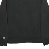 CHAMPION Mens Black Crew Neck S Cotton Blend Pullover Sweatshirt Logo