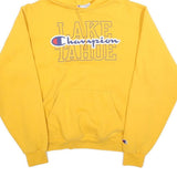 CHAMPION Mens Yellow Lake Tahoe Pullover Hoodie S Cotton Blend Casual