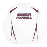 X GRAIN Mens White & Maroon Sweatshirt XL Pullover Zip Neck Sports Style