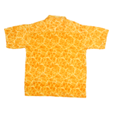 NORTH PEAK Mens Orange Cotton Shirt L Short Sleeve Casual Summer Beachwear