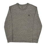 Polo By Ralph Lauren Long Sleeve T-Shirt - Small Gray Cotton