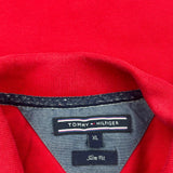 Tommy Hilfiger Slim Fit Polo Shirt - XL Red Cotton