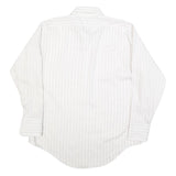 ARROW Mens White Shirt L Cotton Blend Classic Long Sleeve Button Collar