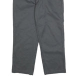 DICKIES Mens Cotton Blend Black Regular Fit Straight Leg Trousers W38 L28