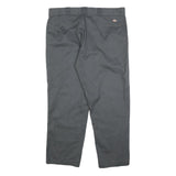 DICKIES Mens Cotton Blend Black Regular Fit Straight Leg Trousers W38 L28