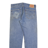 LEVI'S 505 Mens Jeans Blue Regular Straight Denim Medium W35 L32 Classic Style