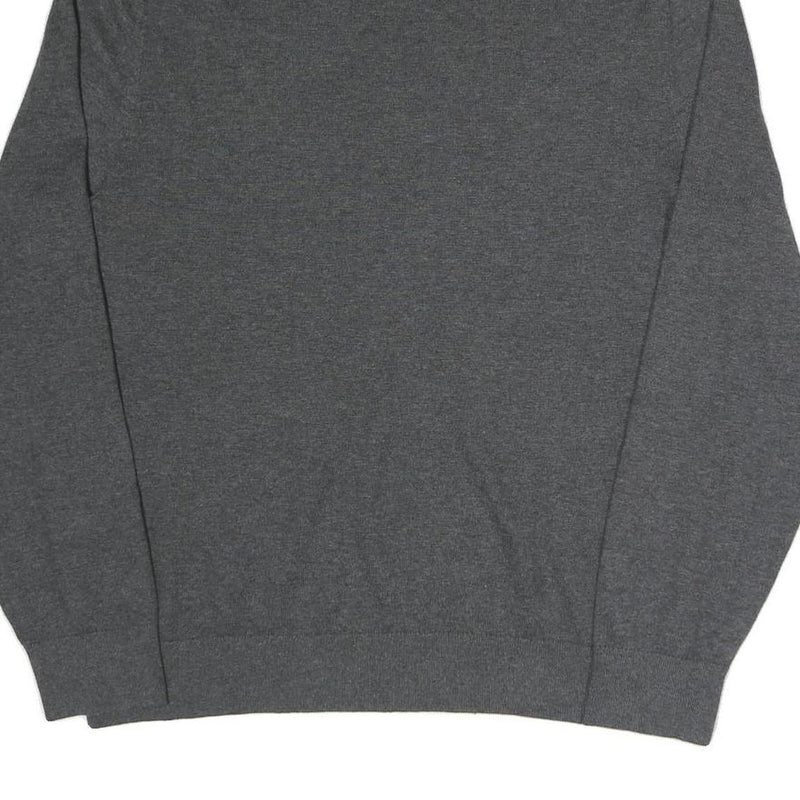 NAUTICA Mens Grey Plain Pullover Roll Neck Basic Knit XL Cotton Blend Jumper