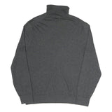 NAUTICA Mens Grey Plain Pullover Roll Neck Basic Knit XL Cotton Blend Jumper