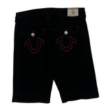 True Religion Slim Denim Shorts - 28W 11L Black Cotton