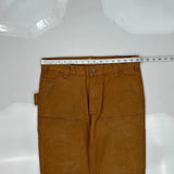 Carhartt Double Knee Carpenter Pants - 32W 30L Brown Cotton