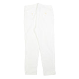 WEEKEND MAX MARA Womens Cotton Blend White Slim Skinny Trousers W28 L28 Stylish