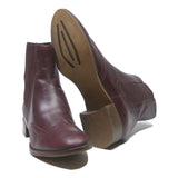 BOCAGE Womens Chelsea Boots Leather Burgundy UK 6 Elegant Stylish Comfort