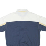 SAFE HARBOR Mens White & Navy Short Sleeve Colourblock 2XL Polo Shirt Cotton