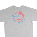 VANS Mens Grey Short Sleeve Crew Neck Graphic T-Shirt L Cotton Casual