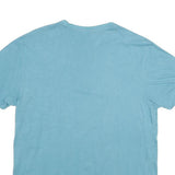 POLO RALPH LAUREN Mens Blue V-Neck T-Shirt S Cotton Classic Casual