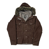 The North Face Parka - Large Brown Polyester