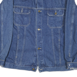 MARLBORO Mens Blue Denim Cotton Blend Button Jacket M Casual Classic Style