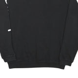 CHAMPION Mens Black Crew Neck S Cotton Blend Sweatshirt Sleeve Logo