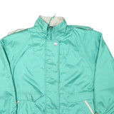 CYCLONE Womens Blue Green Zip Jacket M Polyester Blend Casual Lightweight