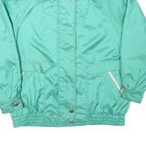 CYCLONE Womens Blue Green Zip Jacket M Polyester Blend Casual Lightweight