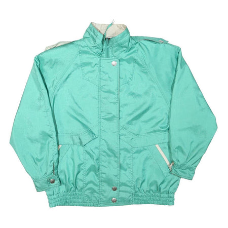 CYCLONE Womens Blue Green Zip Jacket M Polyester Blend Casual Lightweight