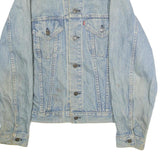LEVI'S Mens Blue Cotton Denim Jacket S Button Front Classic Fit Pocket