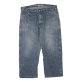 DICKIES Mens Regular Blue Jeans Denim Rinse W40 L27 Classic Zip Closure