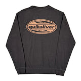 Quiksilver Sweatshirt - Medium Black Cotton