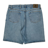 Wrangler Denim Shorts - 38W 9L Light Wash Cotton