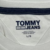 Tommy Jeans T-Shirt - Large White Cotton