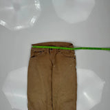 Dickies Double Knee Carpenter Trousers - 30W 31L Brown Cotton