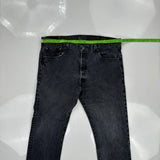 501 Levis Jeans - 36W 30L Grey Cotton